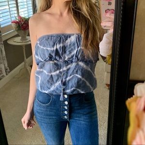 AMERICAN EAGLE | Beachy Crop Tube atop with a tie